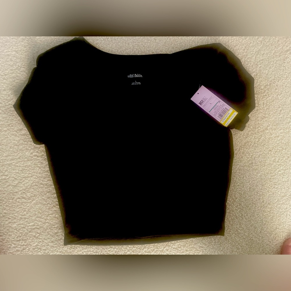 Black target brand crop top size Large.